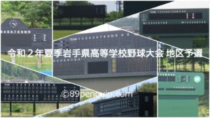 【夏の高校野球】令和2年夏季岩手県高等学校野球大会 全地区予選 7/4更新