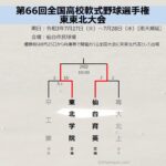 【軟式野球】専大北上、仙台育英に雪辱ならず　東東北大会