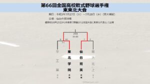 【軟式野球】専大北上、仙台育英に雪辱ならず　東東北大会