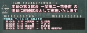 【選手権岩手大会】熱戦に水入り 一関二と花巻南の熱戦は岩手初の継続試合 大船渡東・住田は春に続き躍動 岩手 - 高校野球